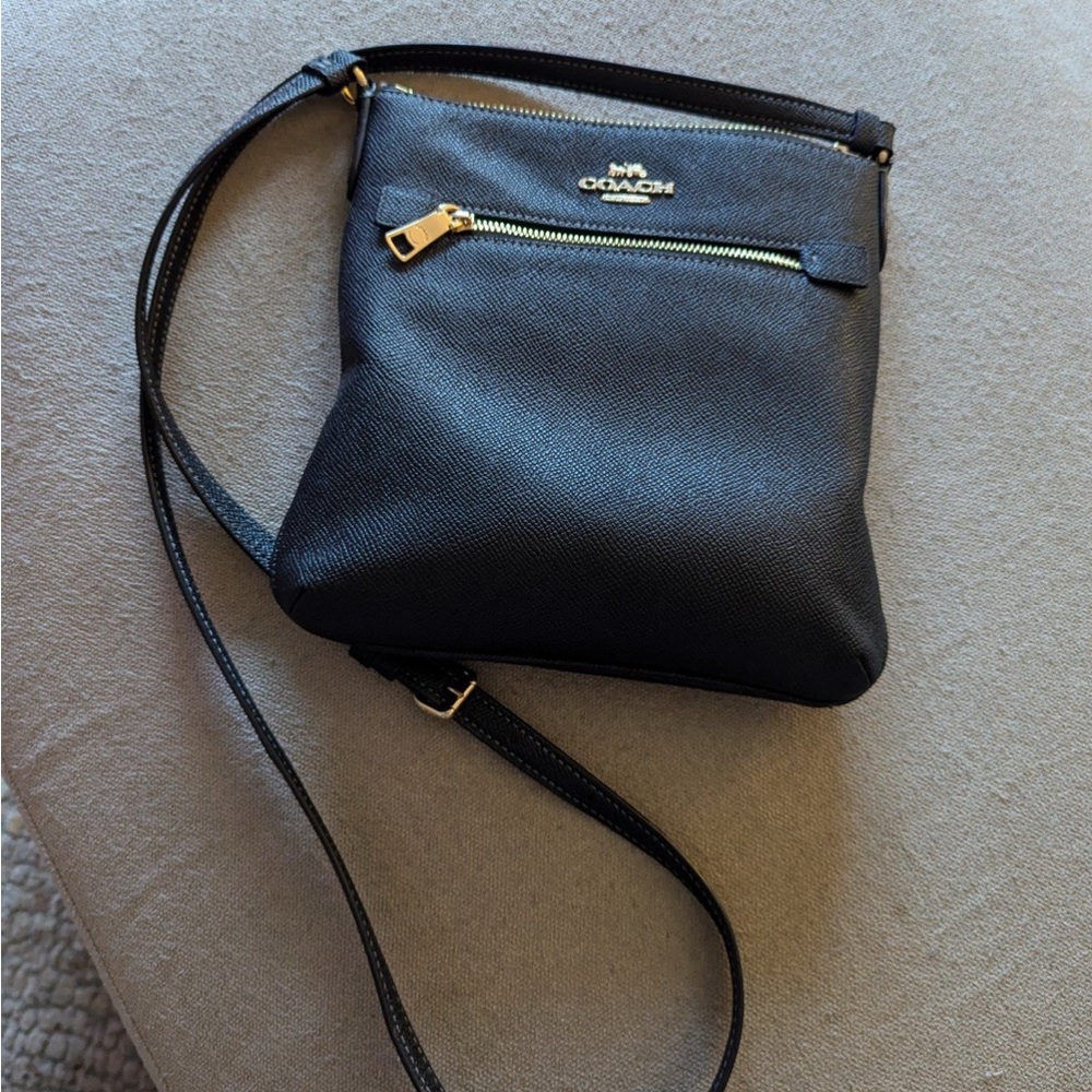 Coach Black and Gold Crossbody Bag